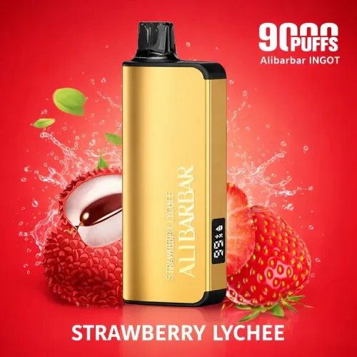 Strawberry Lychee Ice - Alibarbar Ingot 9000 Puffs