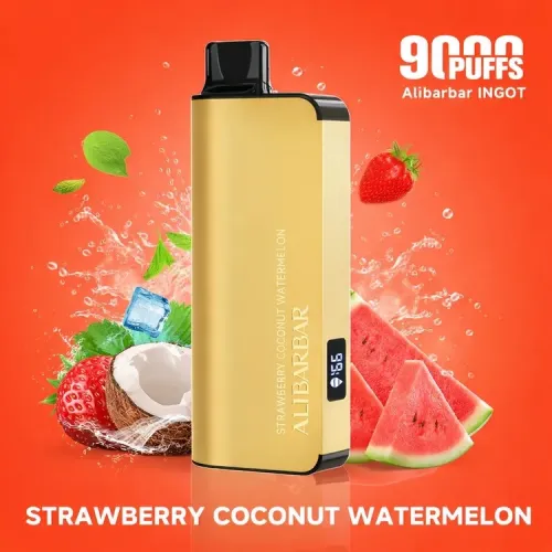 Strawberry Coconut Watermelon - Alibarbar Ingot 9000 Puffs