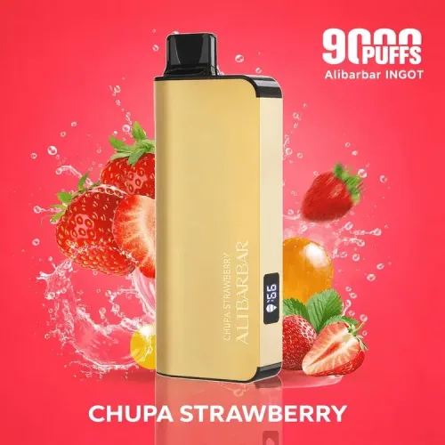 Chupa Chups Strawberry - Alibarbar Ingot 9000 Puffs